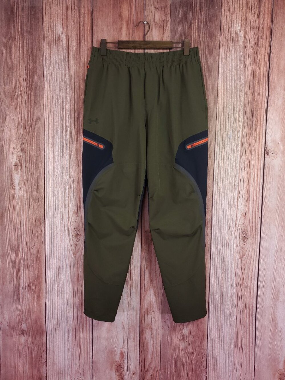 Under Armour Unstoppable Cargo Pants Mens Large Olive Green Storm Stretch